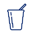 Icon of cup with straw
