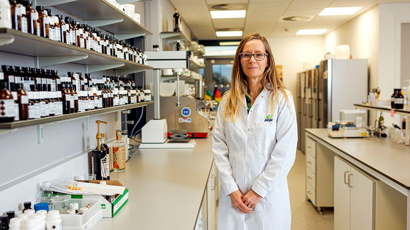 A scientist in a lab setting