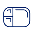 Icon of divided plate